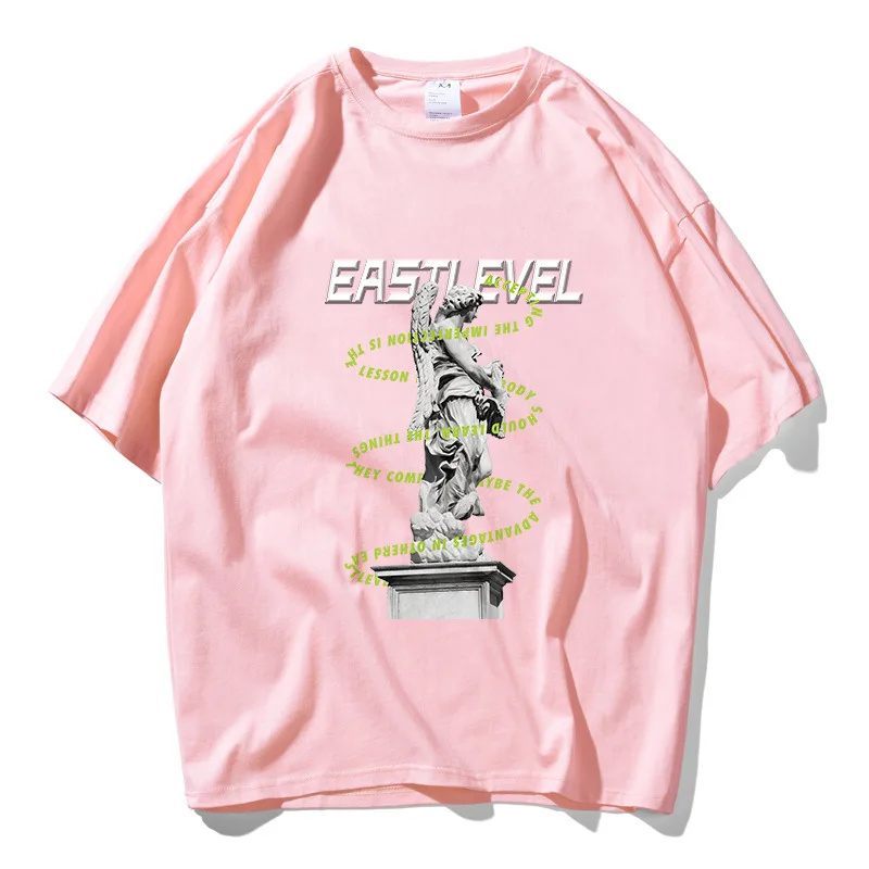 Мужская футболка из 100% хлопка высокого качества летняя модная парная с забавным