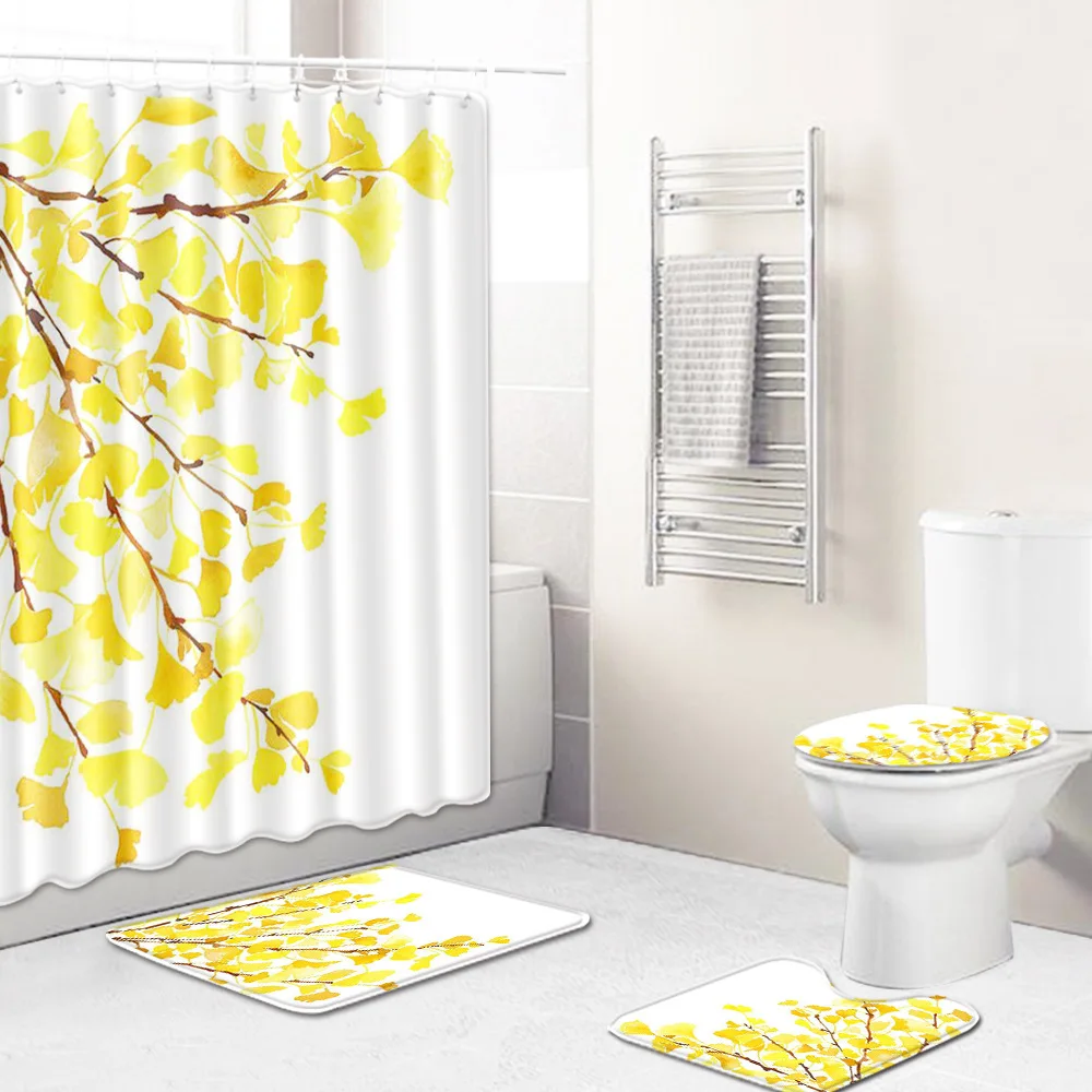 Zeegle красочные акриловые ванны коврик Нескользящие Коврик для туалета с 4 шт.