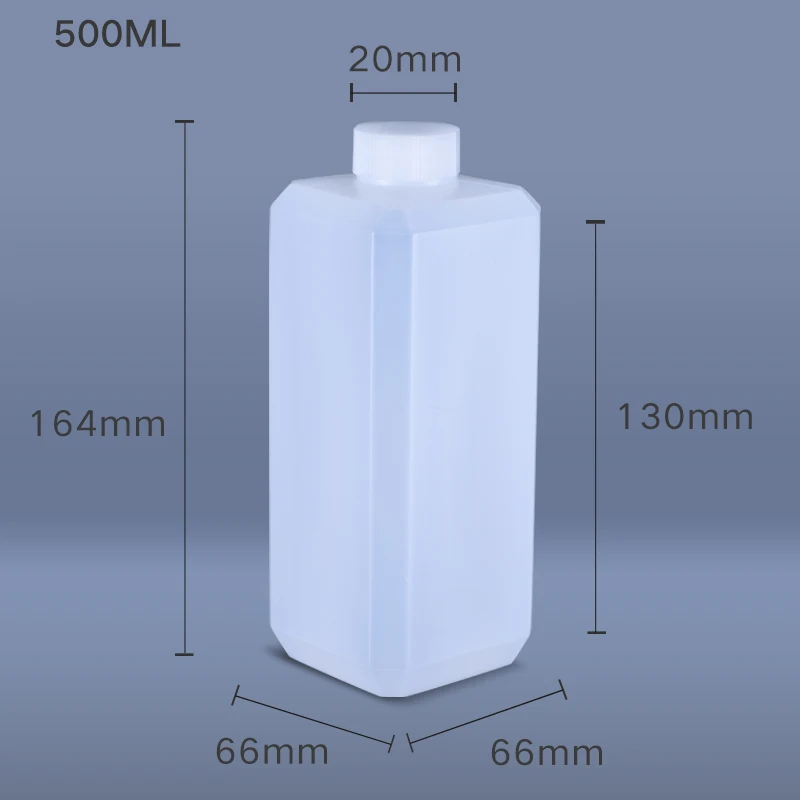 

Прозрачные пластиковые бутылки для реагентов 500 мл, набор из 4 штук