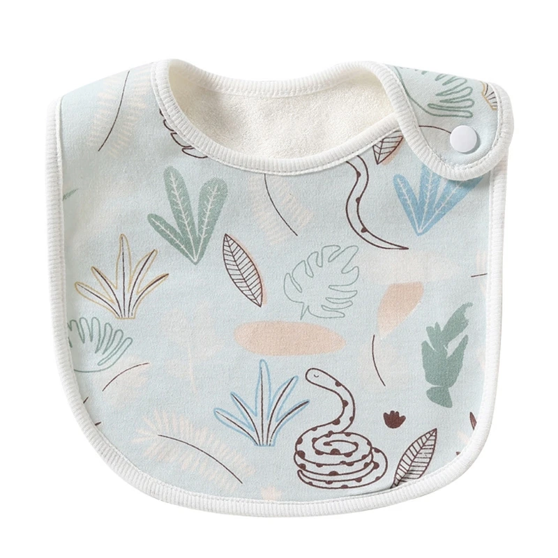 Baberos impermeables de algod&oacute;n para beb&eacute;, con estampado de moda, toalla de Saliva para reci&eacute;n nacido, bufanda para ni&ntilde;o y ni&ntilde;a, pa&ntilde;os para eructar, delantal de alimentaci&oacute;n-5