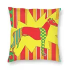 Поп-арт, квадратная наволочка для собаки, домашняя декоративная наволочка для подушки, наволочка для дивана с двусторонним принтом