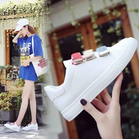 the new spring and summer 2021 joker velcro white shoe girl han edition shoes casual sandals 661 1