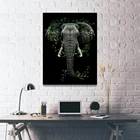 Картины на холсте с изображением слона, черного и белого цвета