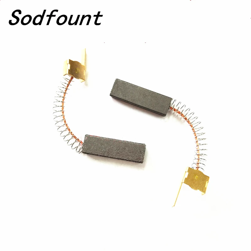 2 шт. AS42 моторные угольные щетки графитовые пружины и фитиль Мощность вакуумный