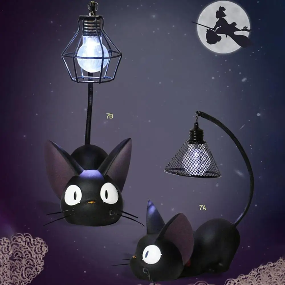 Творческий смолы светодиодный ночной Светильник милый кот животных светильник