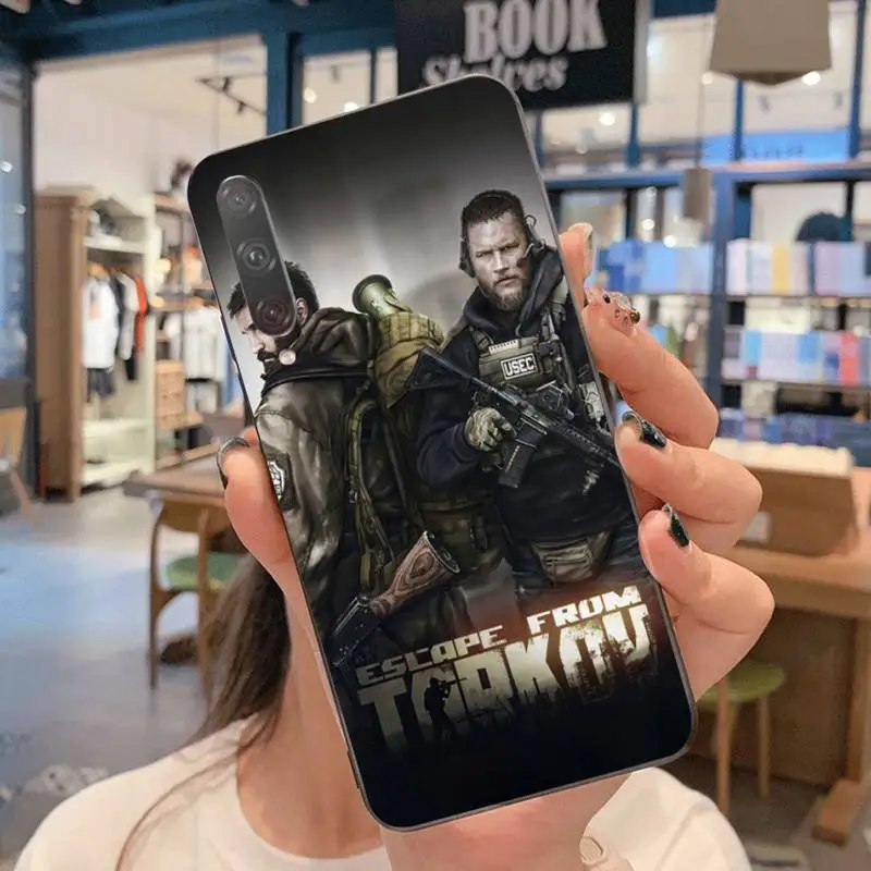 Чехол HPCHCJHM Escape из тарков черный мягкий чехол для телефона Huawei P40 P30 P20 lite Pro Mate 20 P Smart