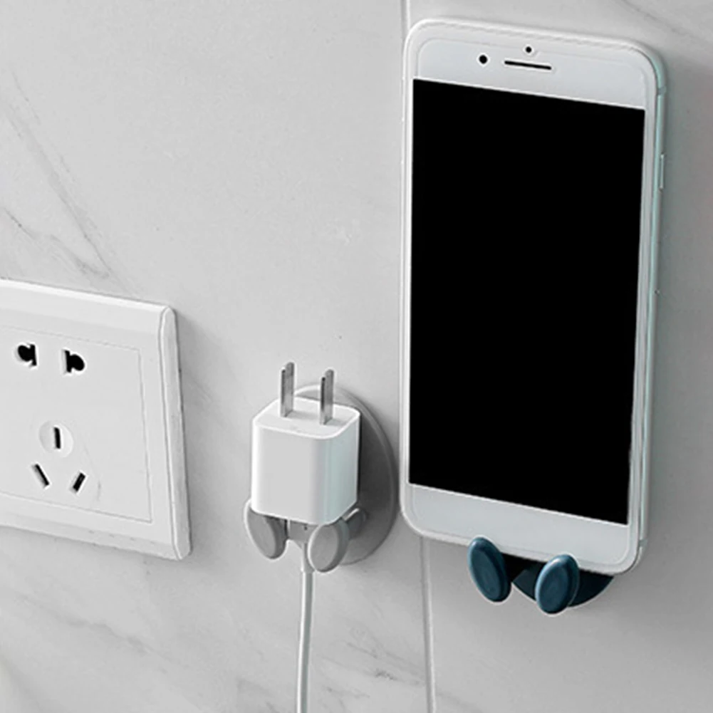 

2pcs Strong Adhesive Hook Power Plug Socket Hanger Holder Wall Hanger Hook