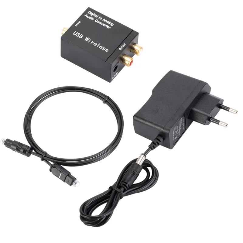 Digital to Analog Audio Converter RCA R/L Output Adapter DAC Amplifier Box for Coaxial Optical SPDIF ATV Decoder | Электроника