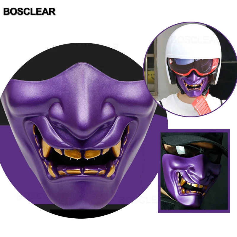 Винтажный мотоциклетный Ретро шлем Хэллоуин ужас череп реальная маска страшная