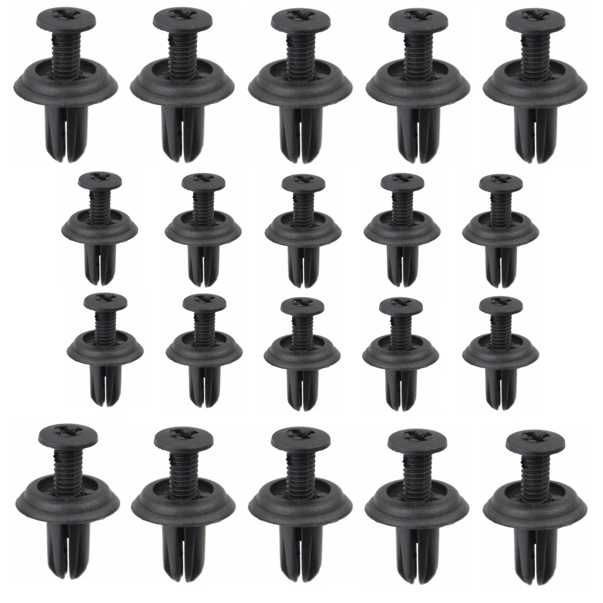 

20pcs Cowl Vent Panel Clips Retainers Screw Clamp for Honda 90687-SB0-003
