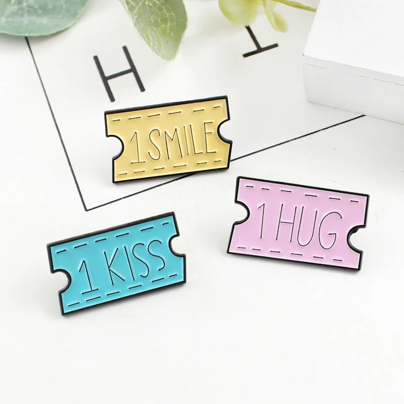 Интересная модная Милая креативная брошь в виде текста и капли булавка джинсовая