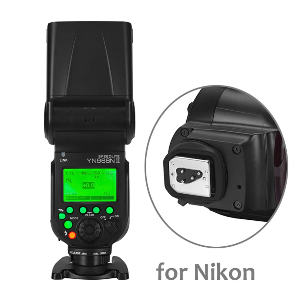 Yongnuo YN968N II / YN968C TLL HSS DSLR Speed lite со светодиодсветильник кой высокая скорость 1/8000s 2 4G