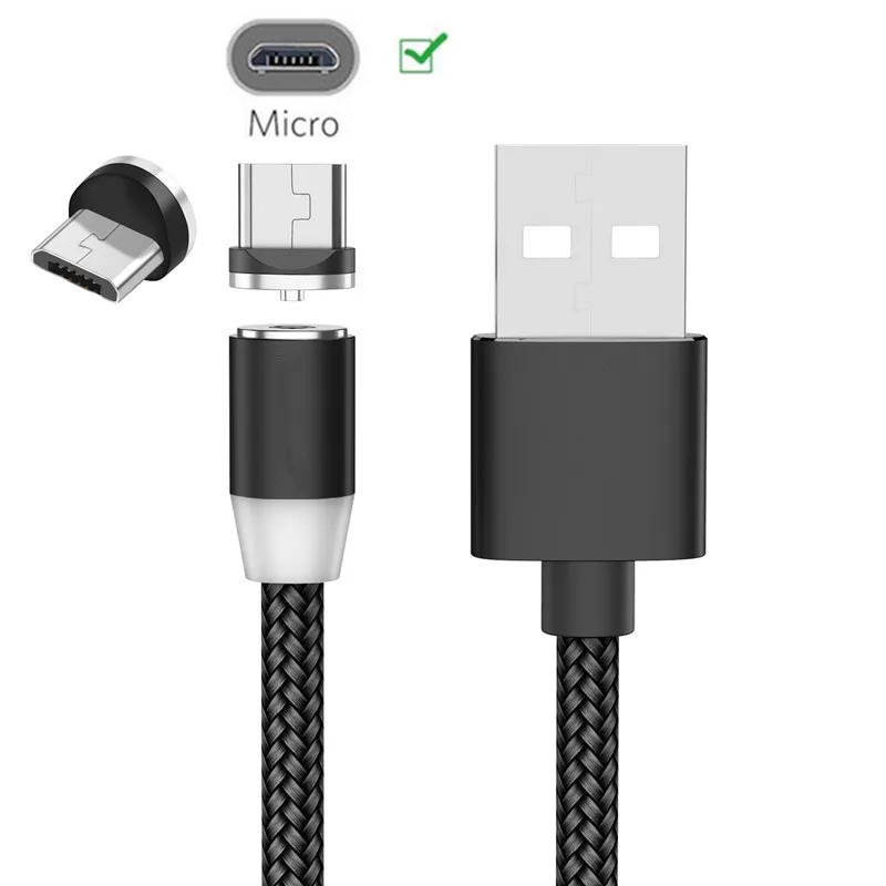 For Samsung galaxy A01 J3 2016 J5 J6 J8 J7 Pro 2017 Honor 7A 7C 8X 8A cellphone QC 3.0 Fast Car charger magnetic Micro USB Cable | Мобильные