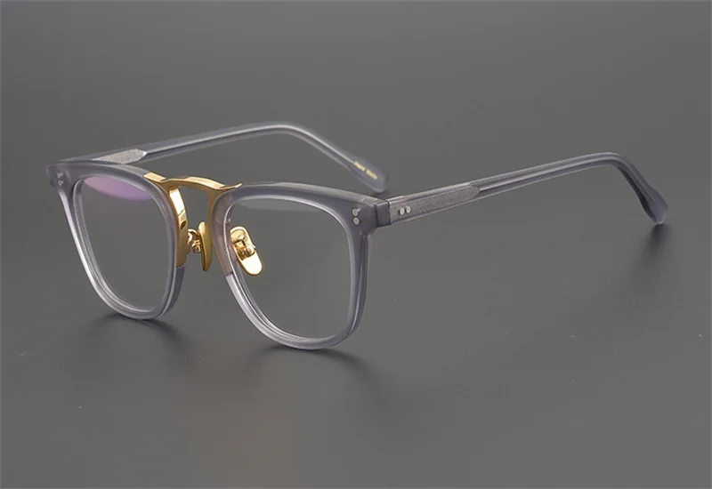 

Retro Acetate Eyeglasses Women Full Rim Optical Eyewear Clear Lens Goggle Vintage Myopia Prescription Glasses for Men Spectacle