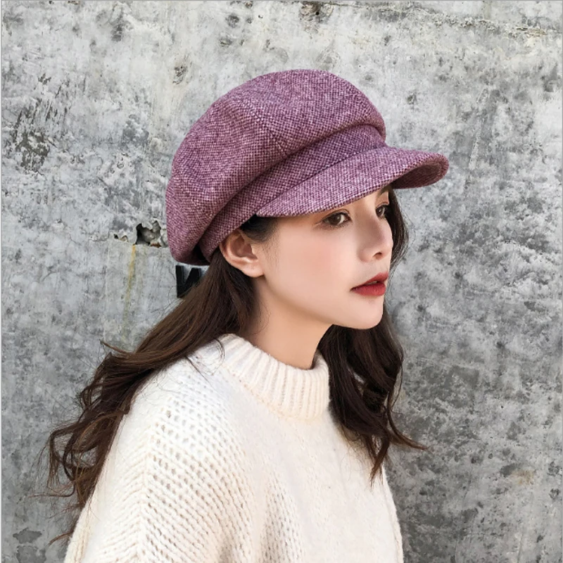 2019 популярные женские хлопок берет Кепка в британском стиле ретро Обувь