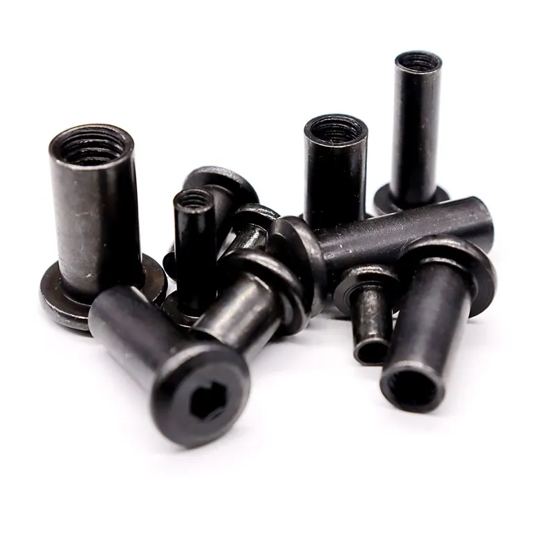 50-100 шт./лот черная гайка из фанеры M4/M5/M6/M8 цинковая углеродистой стали плоская