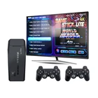 2021 новая портативная Мини Ретро ТВ-видео игровая консоль M8 HD выход с 2 беспроводными контроллерами игровые аксессуары