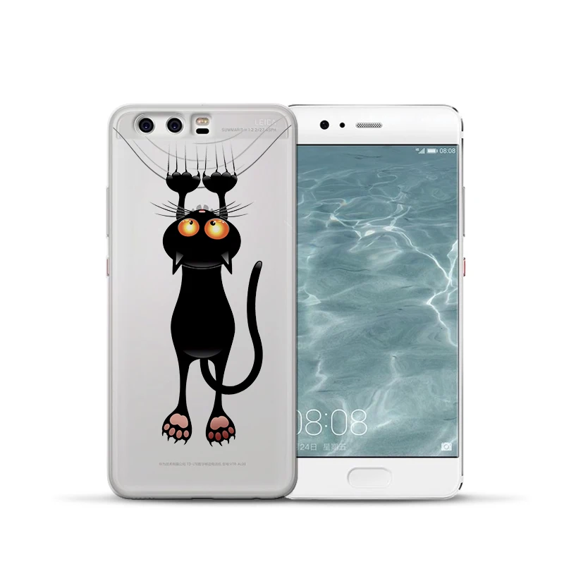 Роскошный чехол с рисунком кота для Huawei Mate 9 10 20 30 P8 P9 P10 P20 P30 P Smart Lite Plus Pro, чехол для телефона Etui funda capa