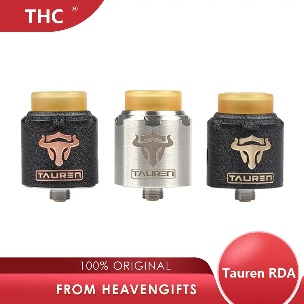 Обслуживаемый RDA атомайзер THC Tauren оригинальная дрипка для мехмода диаметр 24 мм с 28
