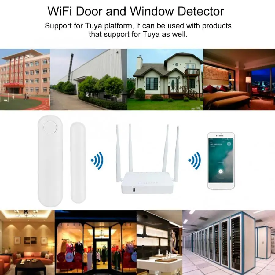 Беспроводной датчик открытия окон и дверей с поддержкой Wi Fi|Сенсор детектор| |
