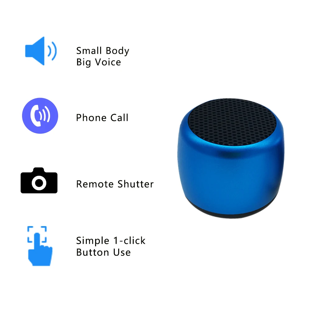 Металлическая супер мини беспроводная Bluetooth Спортивная Колонка портативный