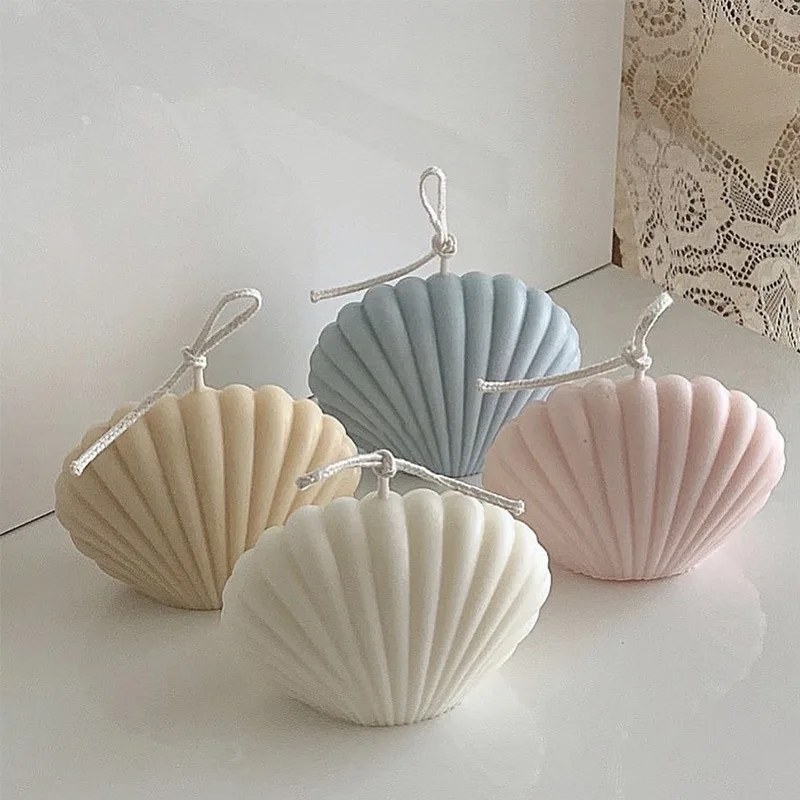 

Shell Candle Home Decoration Shooting Background Props Birthday Decoration Soy Wax Scented Candles