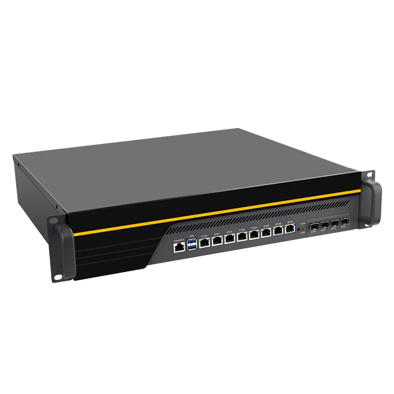 Intel Core I9-9900 (6 LAN/4*10G SFP 2USB/1COM/1VGA/Fan) X710 брандмауэр Mikrotik Pfsense VPN сетевой