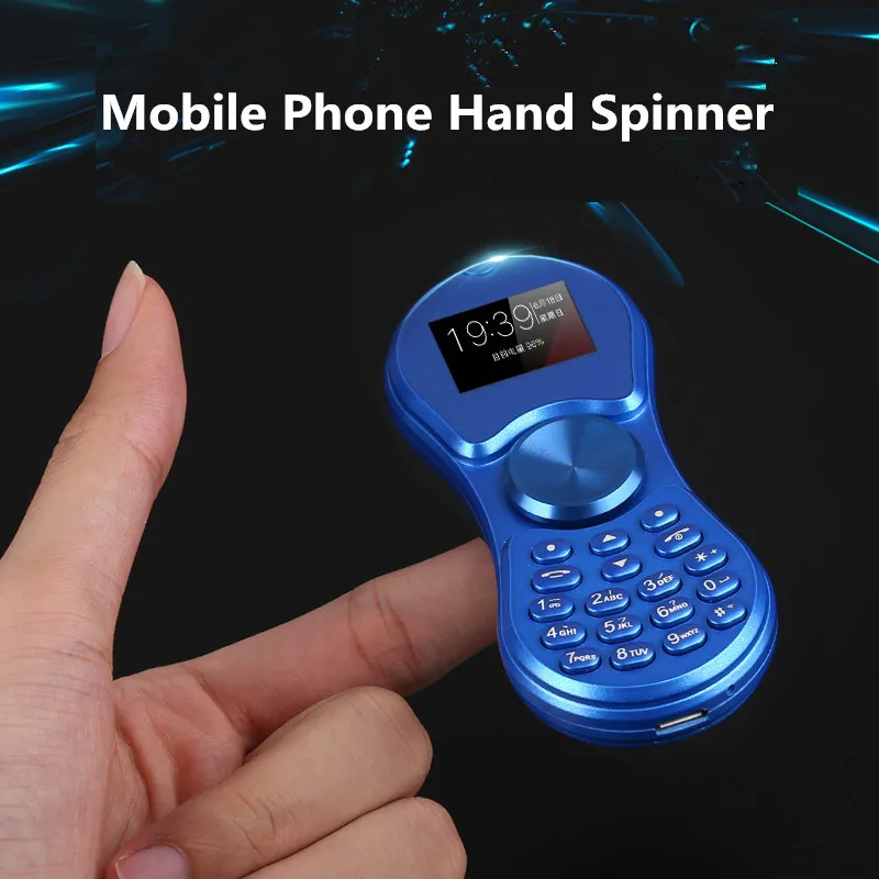 12 ручная вертушка Кнопка мобильный телефон Dual Sim карты стресс палец пожилых