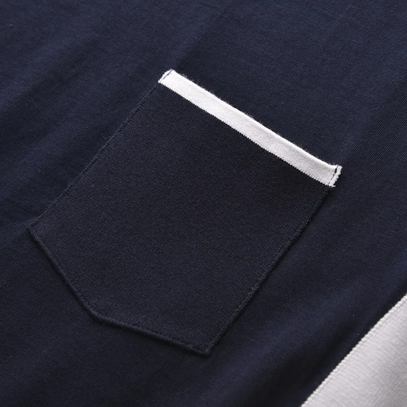 Мужская футболка с короткими рукавами и круглым вырезом TB THOM panell модные летние