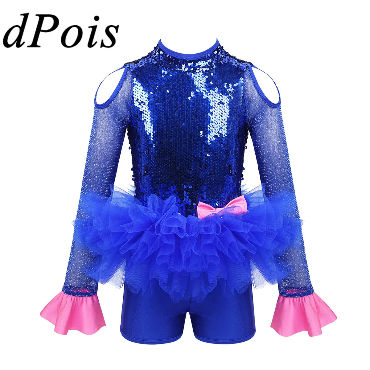 Детское блестящее фатиновое платье пачка с блестками для девочек балетный