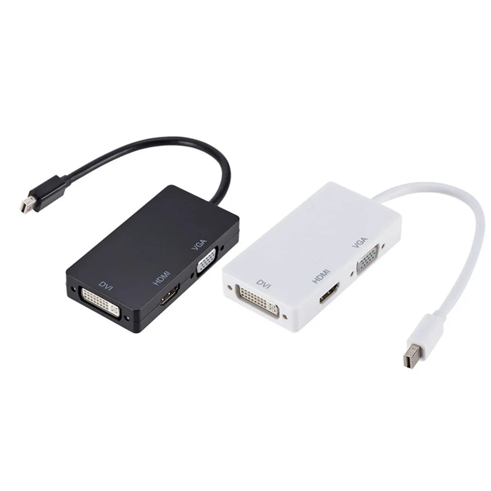 

3 in 1 Thunderbolt Port Mini DP Minidp TO HDMI+DVI+VGA Adapter Cable for Mac Macbook Air iMac Microsoft Surface Pro