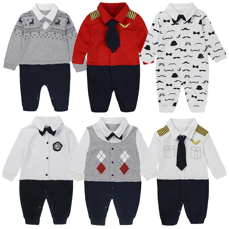 Одежда из чистого хлопка для маленьких мальчиков и девочек Ползунки