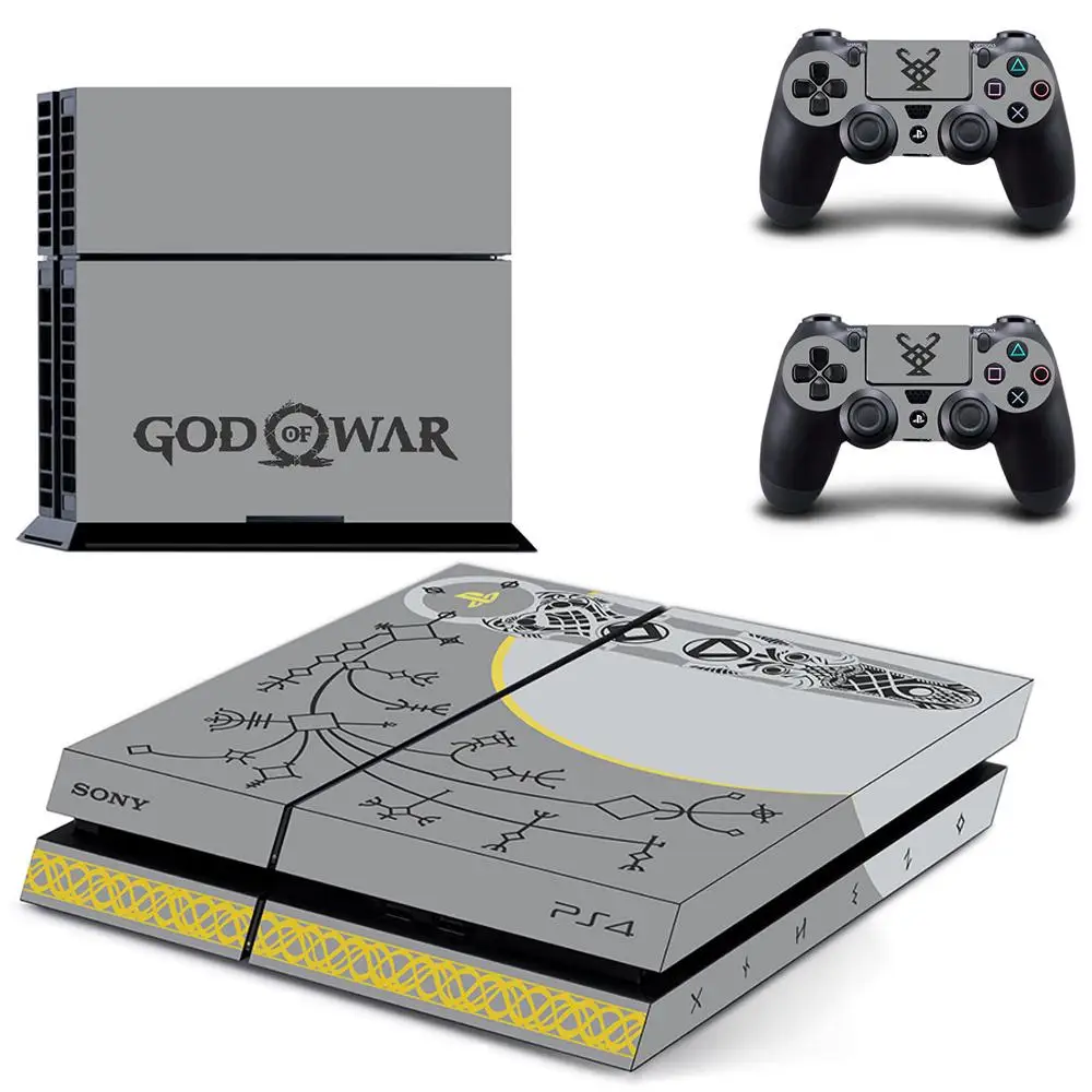 Фото Наклейки God of War PS4 s Play station 4 наклейки для DualShock PlayStation консоль и контроллер Скины