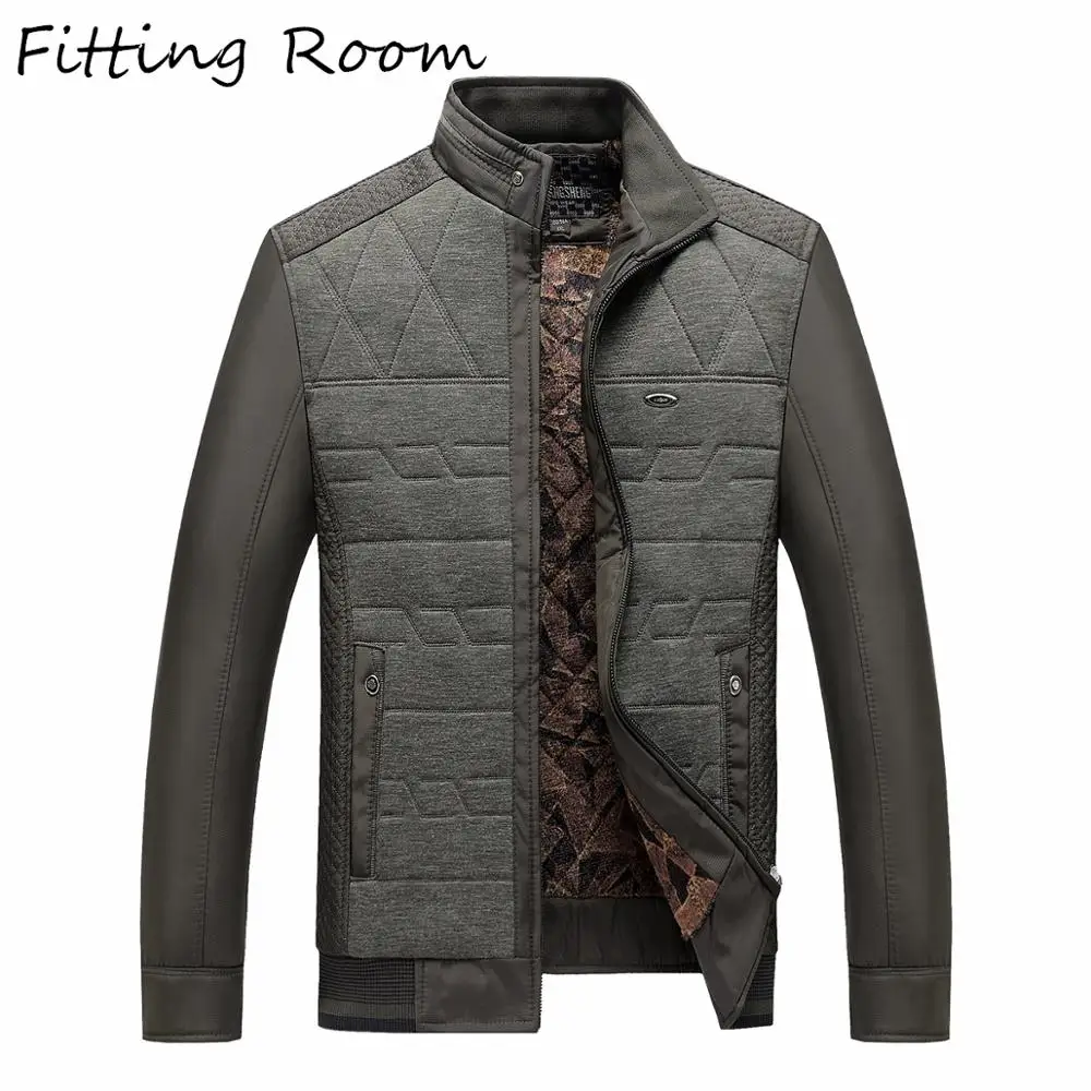 Куртки мужские ветровки новая зимняя куртка Мужская бархатная утолщенная теплая