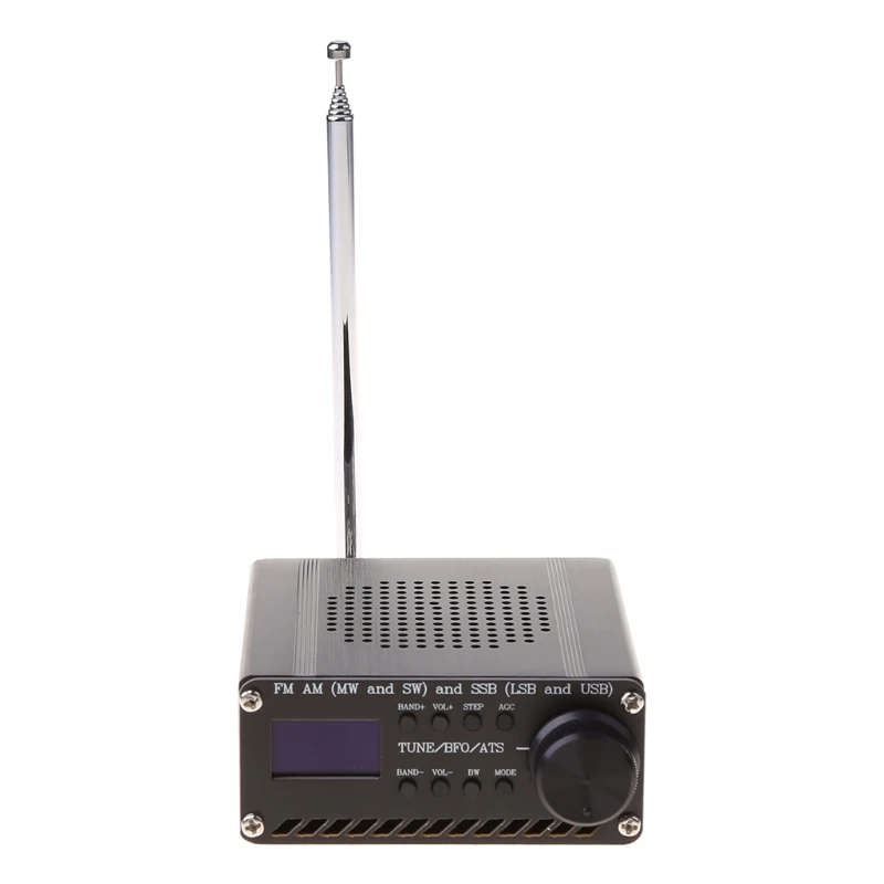 

Assembled SI4732 All Band Radio Receiver FM AM (MW & SW) SSB (LSB & USB) with lithium battery + Antenna + Speaker + Case A08 21