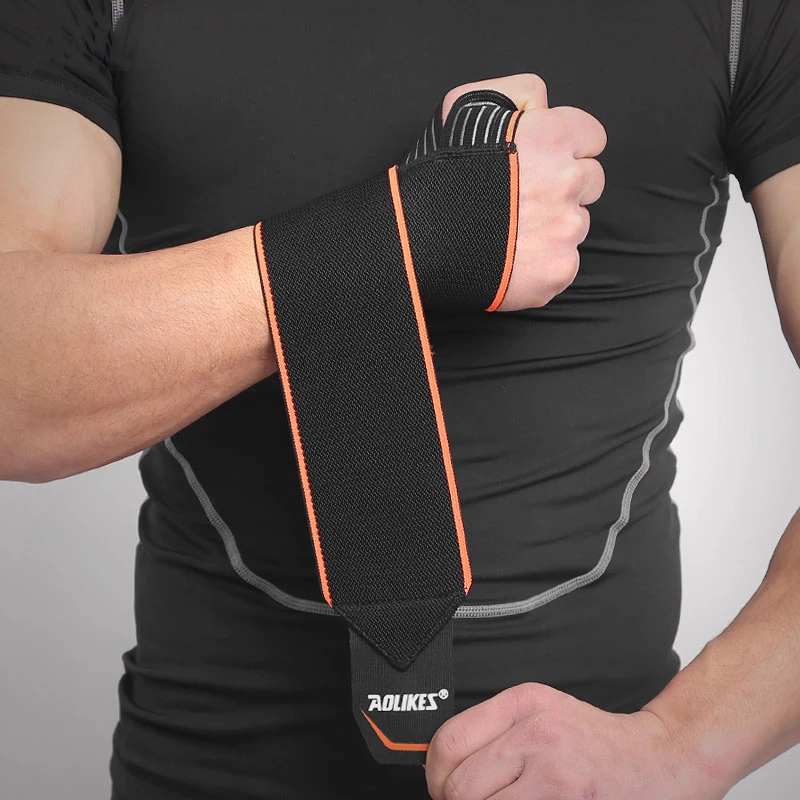 

Sports Wrist 1 Pair Weightlifting Support Strap Wraps Training Hand Bands Fitness Safety Breathable For Powerlifting Gym