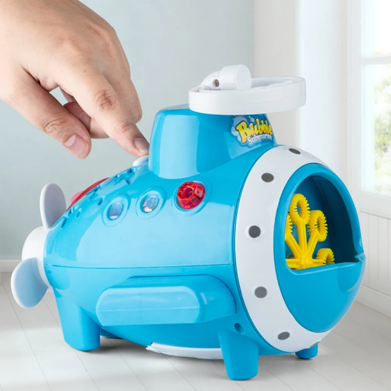 

Submarine Bubble Machine Automatic Bubble Maker Bubble Blower 1000 Bubbles per Minute with Light and Music for Kids