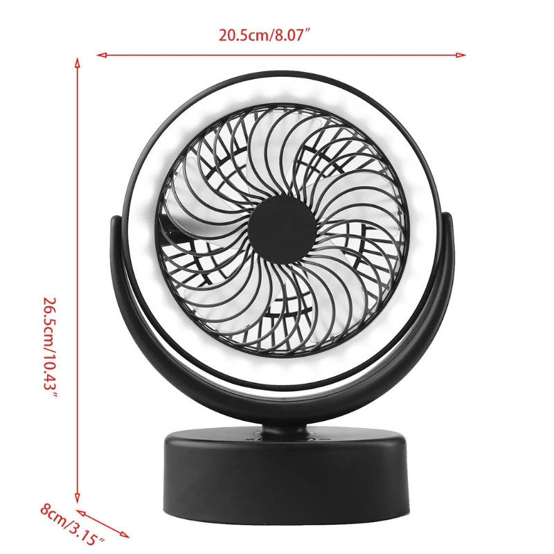 

Portable Camping Fan with LED Lantern Rechargeable 4000mAh Battery Operated USB Desk Fan for Tent Outdoor tent hooks hanging