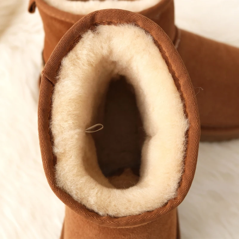 G & Zaco/Роскошные зимние сапоги из овечьей кожи Женские полусапожки натуральной