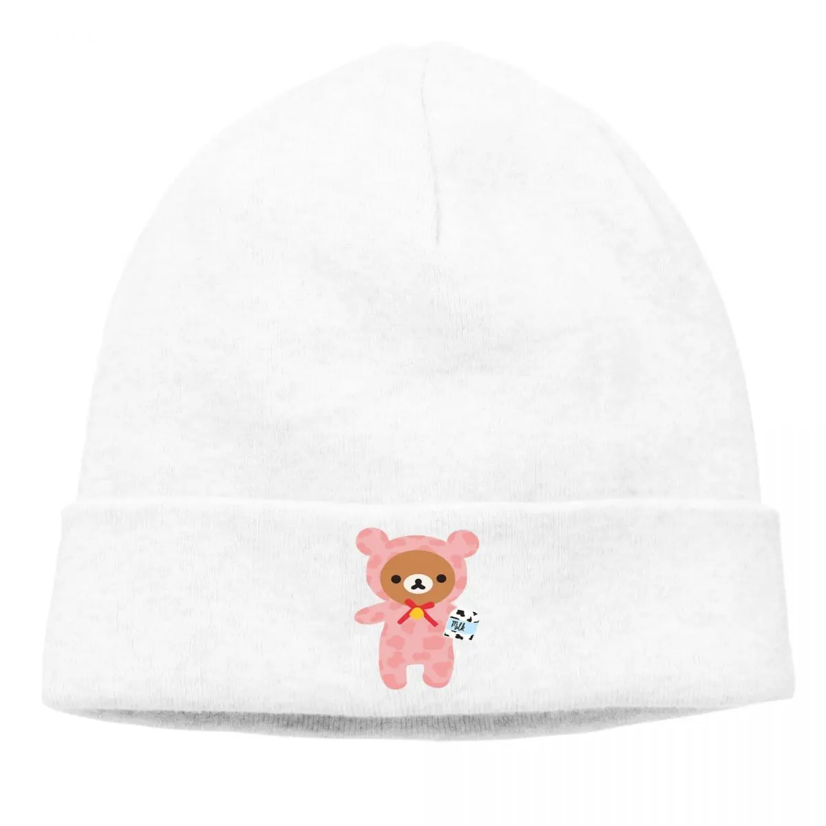 

Bonnet Rilakkuma Cycling Knitting Hat Strawberry Cow Winter Warm Design Skullies Beanies Caps
