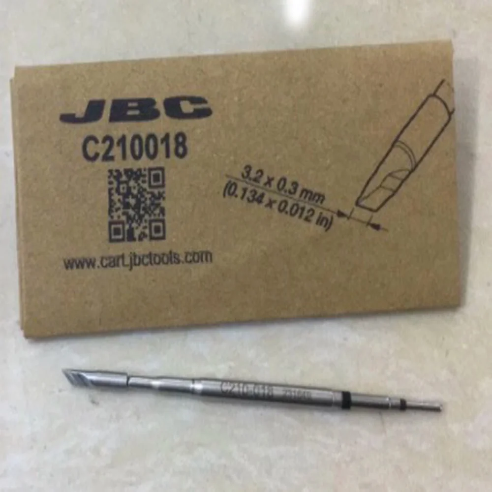 Оригинальные JBC C210 ПАЯЛЬНЫЕ НАКОНЕЧНИКИ C210018 C210020 C210002 с головкой ножа изогнутая