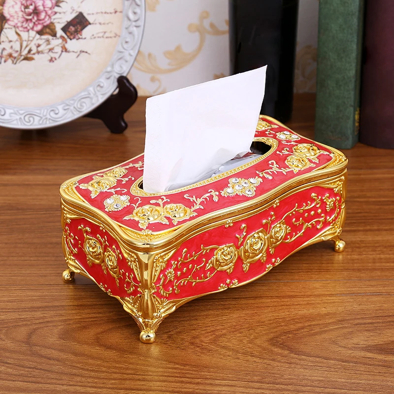 

Creative Vintage Tissue Box Living Room Bedroom Desktop Hotel Roll Paper Napkin Storage Holder
