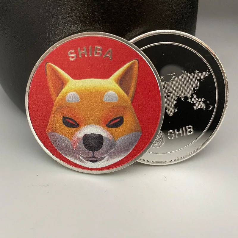 

Dogecoin Commemorative Coins SHIBA Virtual Currency Collection Painted Dogs Gold and Silver Plated Badge Souvenir Gifts Crafts