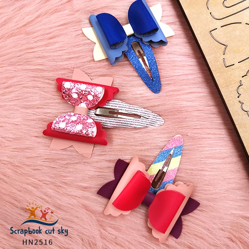 

Bow Hairpin HN2516 Muyu Wooden Mold ScrapbookCutSky Suitable For Market General Machines