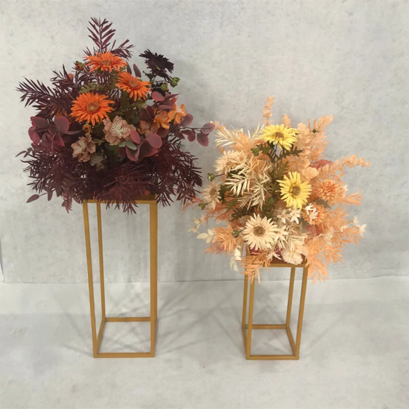 4 шт./компл. кованая железная подставка свадебные реквизиты искусственные цветы