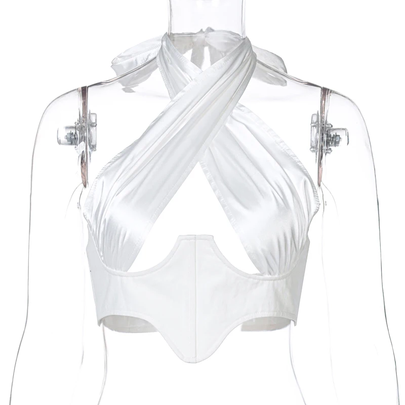 

Zoulv 2021 Spring Autumn Women Fashion Party Club Clothings 2020 Sleeveless Tie Dye Backless Sexy Camis Crop Top