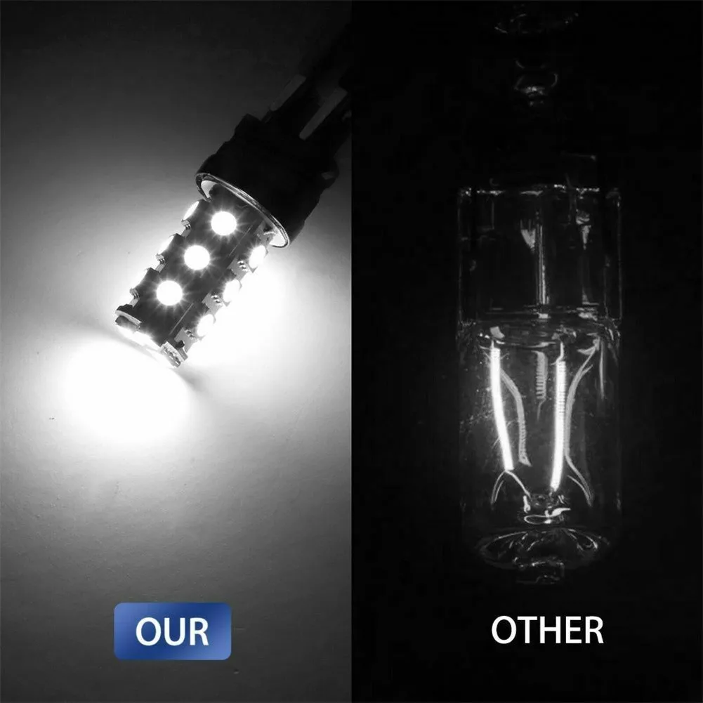 10x3157 3156 супер белый 18SMD светодиодный фонарь заднего хода стоп-сигнал лампы 6000K