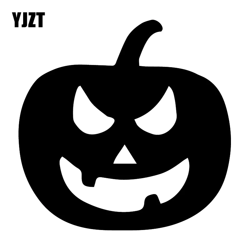 

YJZT 16.4X16.3CM Halloween Pumpkin Funny Window Decal Car Sticker Decoraiton C25-1246
