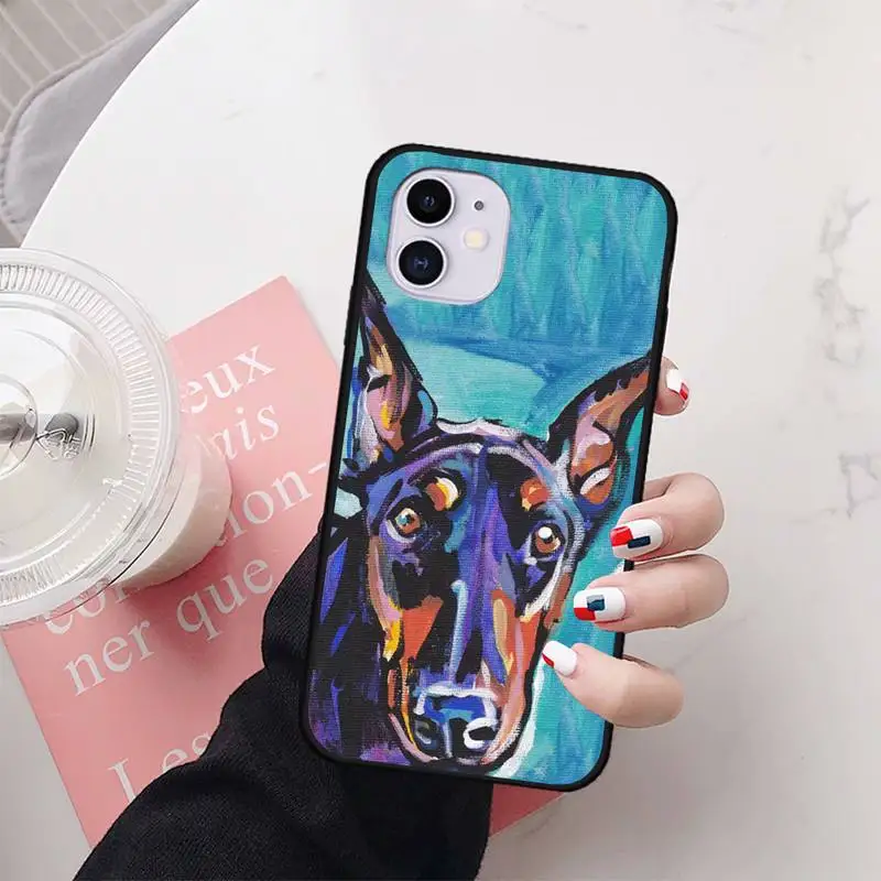 Doberman Pinscher DIY Роскошный чехол для телефона чехлы iphone 11 PRO MAX X XS XR 4S 5S 6S 7 8 PLUS SE 2020 |