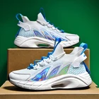 Новый дизайн, высокоэластичные мужские кроссовки с пламенем, ультра-светильник, мужские кроссовки для бега, дышащие, для улицы, для бега, Zapatos De Hombre